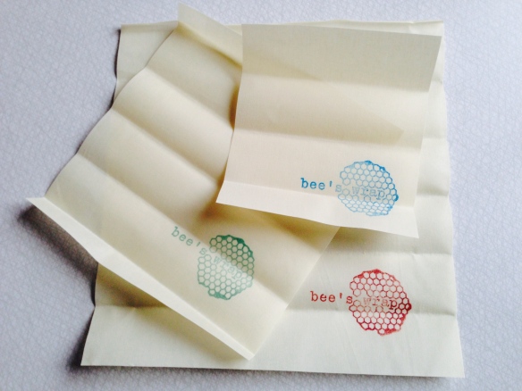 Bee's Wrap ark i olika storlekar