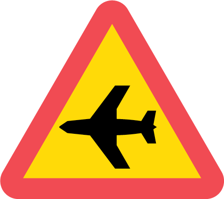 Varning för lågt flygande flygplan
